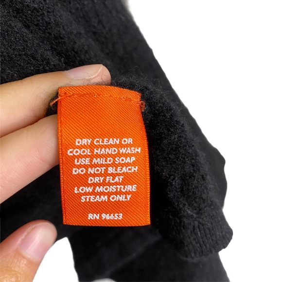 Christopher Fischer Women's Cardigan Cashmere Long Sleeve Black Open Front M/L - Picture 4 of 4